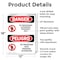 Signmission No Trespassing Authorized Only Bilingual Danger Sign, Aluminum, 12in W x 18in L, 2PK OS-2PACK-DS-A-1218-VS-1495 - alternate 2